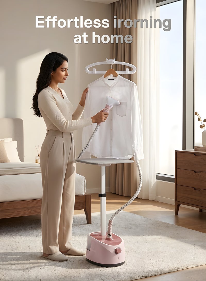 بيوينتي بويينتي 2000 واط مكواة الملابس العمودية، قابلة للتعديل في الارتفاع مع لوح كي مدمج، خرطوم بخار عازل للحرارة، تسخين في 40 ثانية، فوهة من الفولاذ المقاوم للصدأ، مكواة كهربائية عمودية قابلة للتعليق - Image 5