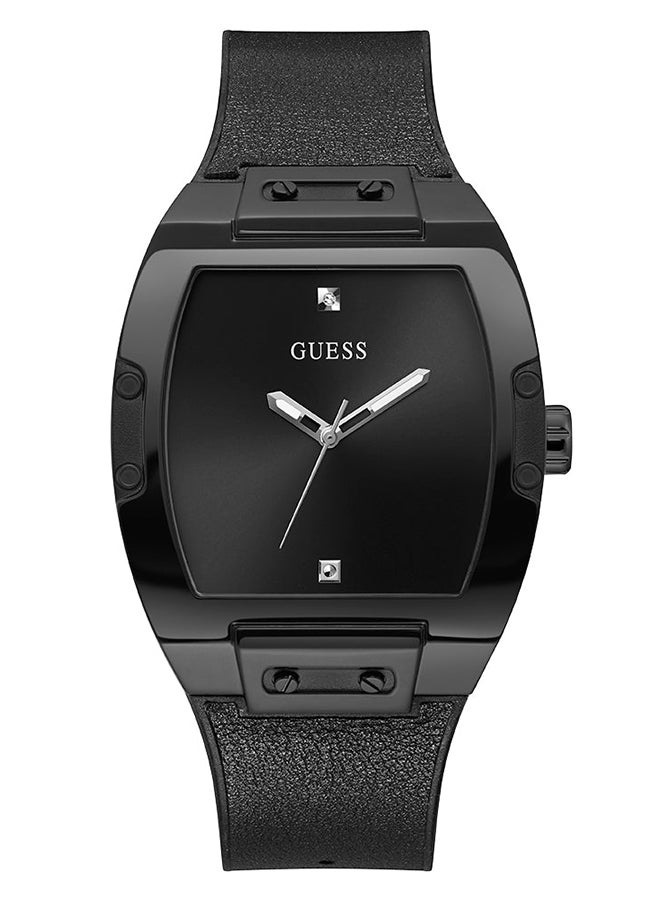 Guess Men's Analog Tonneau Shape Silicone Wrist Watch GW0386G1 -43 Mm - Image 1