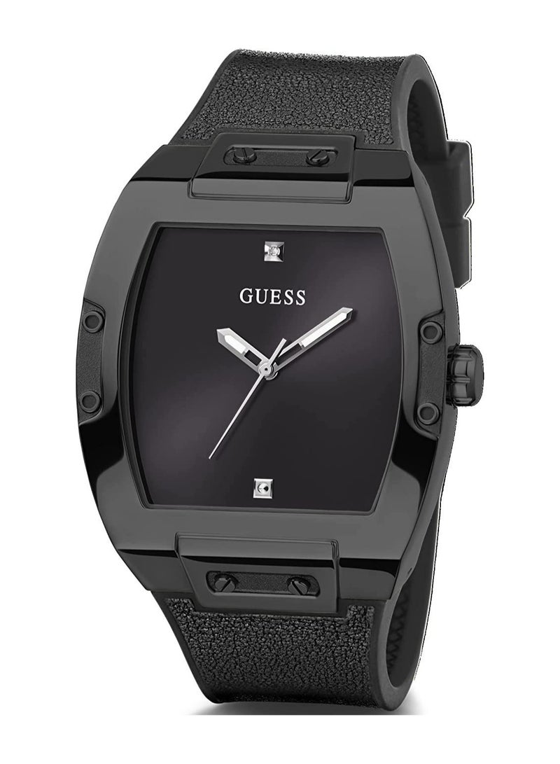 Guess Men's Analog Tonneau Shape Silicone Wrist Watch GW0386G1 -43 Mm - Image 2