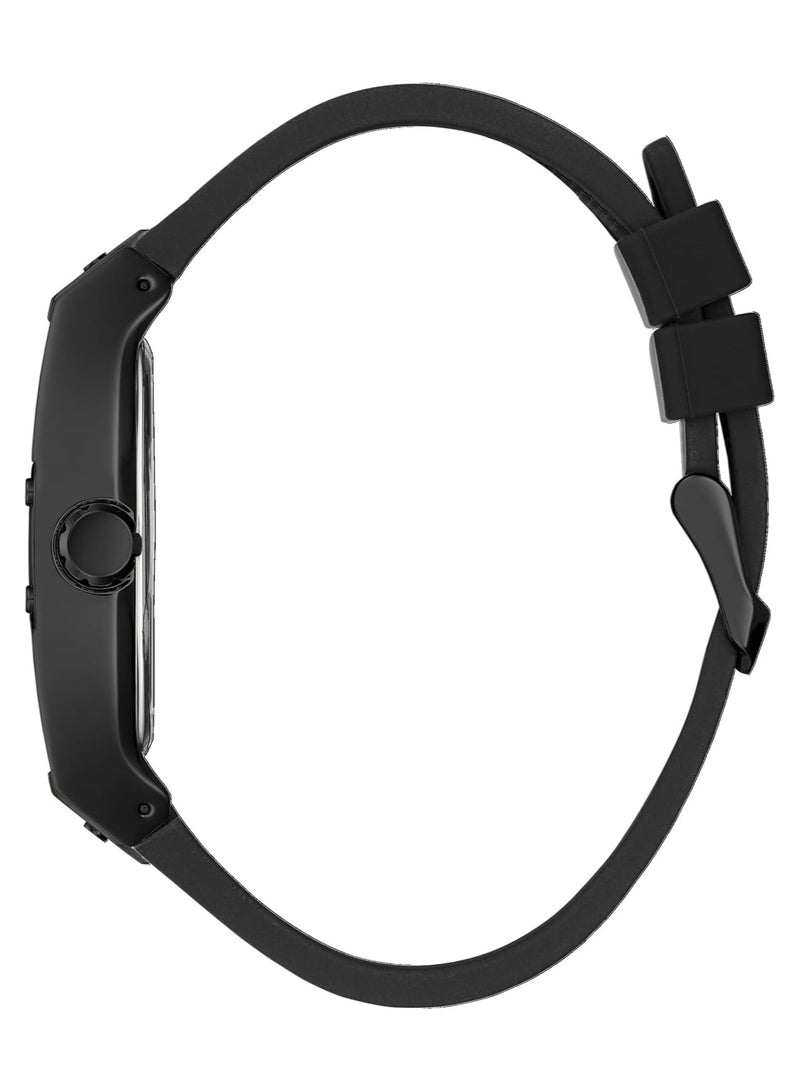 Guess Men's Analog Tonneau Shape Silicone Wrist Watch GW0386G1 -43 Mm - Image 4