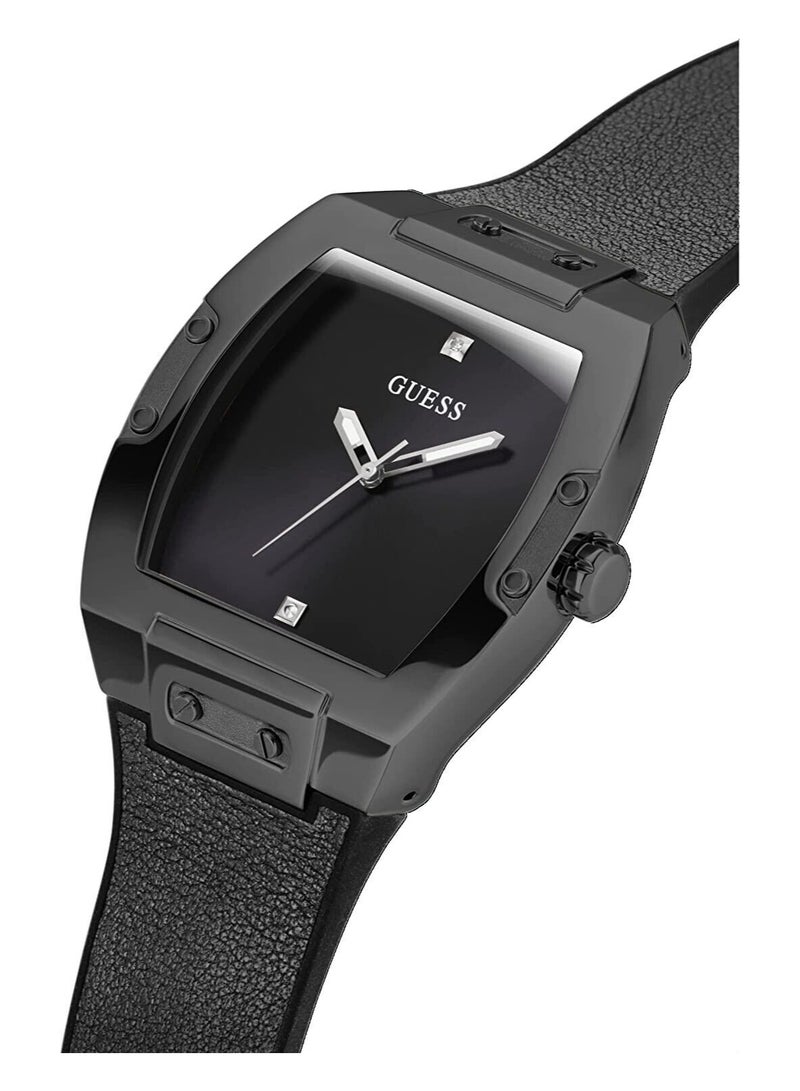 Guess Men's Analog Tonneau Shape Silicone Wrist Watch GW0386G1 -43 Mm - Image 3