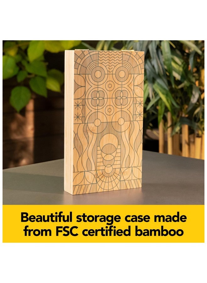 Spin Master Games كلاسيكيات ذهنية، لعبة مانكالا مصنوعة من الخيزران والبلاستيك المعاد تدويره ليوم الأرض، منتجات صديقة للبيئة للبالغين والأطفال من عمر 8 سنوات وما فوق - Image 4