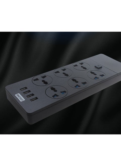 6-hole + 4 USB hole safe household socket, 2m long power cable,home socket,USB socket,multi purpose socket