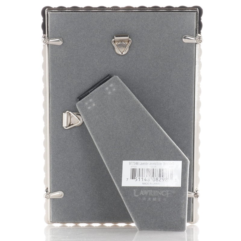 Lawrence Frames 4x6 Silver Metal Sparkle Frame - Bright Lilac - Image 5