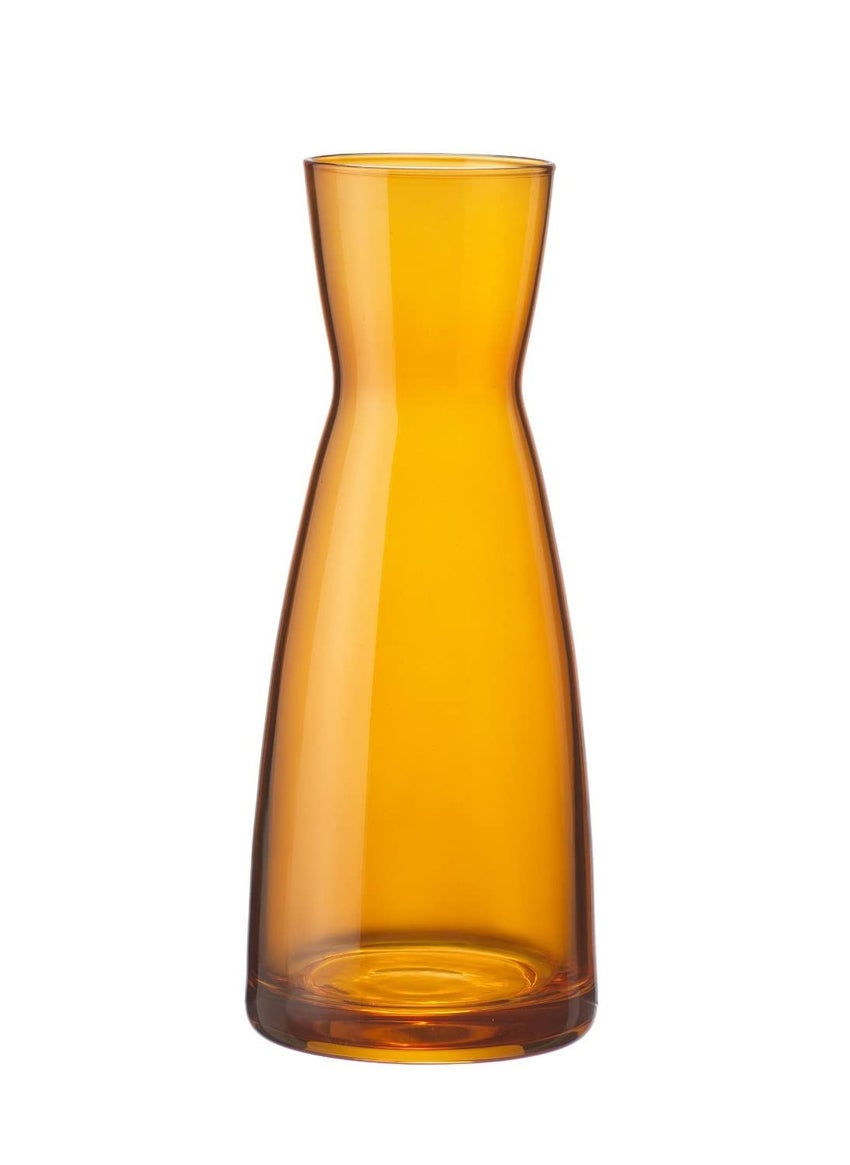 Bormioli Rocco Bormioli Rocco Glass Vase 20.6 Cms 1 Pc, Ypsilon Caraffa Orange Colour  - Image 1