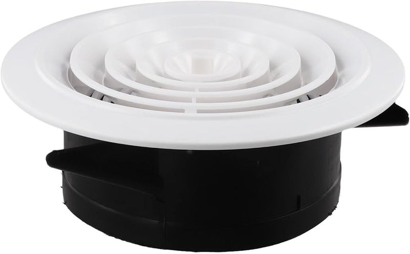 White ABS Adjustable Wall Ventilation Grille Cover 150mm Size Easy Installation - Image 3