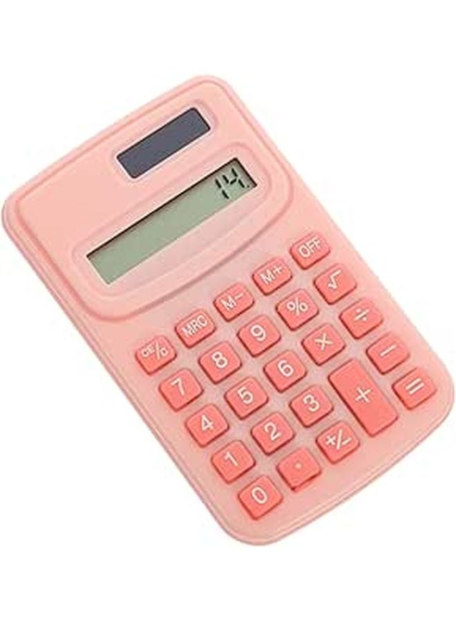 Pink Student Calculator Portable Desktop Office Tool Small Electronic Device - Image 1