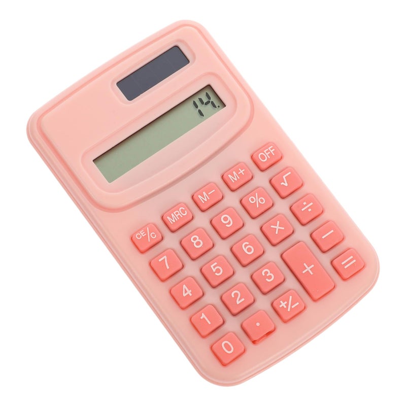 Pink Student Calculator Portable Desktop Office Tool Small Electronic Device - Image 2