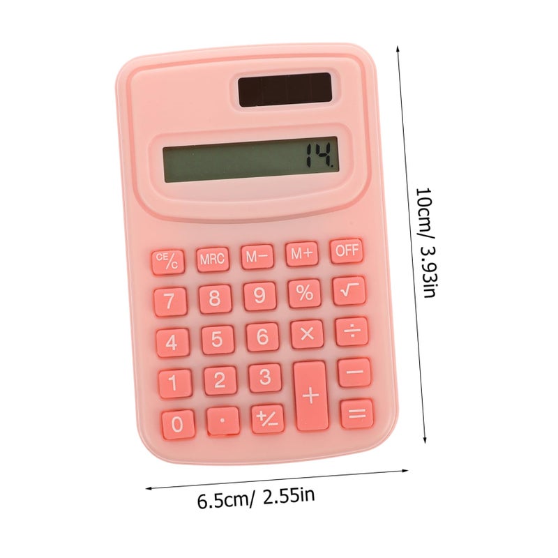 Pink Student Calculator Portable Desktop Office Tool Small Electronic Device - Image 3