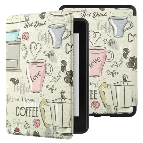MOCA Case for Kindle Paperwhite 12th Gen 7" (2024) & Kindle Colorsoft 7" (2025), Slim PU Leather Cover with Auto Wake/Sleep, Magnetic Closure, Lightweight (Coffee) - Image 1