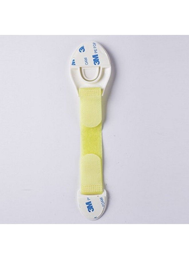 Kuhu Creations - Kids Safety Lock For Drawer Fridge Cabinet And Many Other Appliances Or Furniture. (8 Units Yellow Nylon) - Image 1