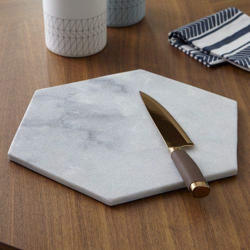 RM Cheese Board 10 inch Serving Platter for Charcuterie Marble Pastry Board Round Cutting Board Cheese Tray 1 Piece - Image 1