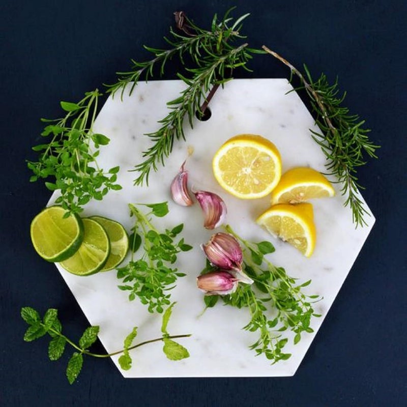 RM Cheese Board 10 inch Serving Platter for Charcuterie Marble Pastry Board Round Cutting Board Cheese Tray 1 Piece - Image 2