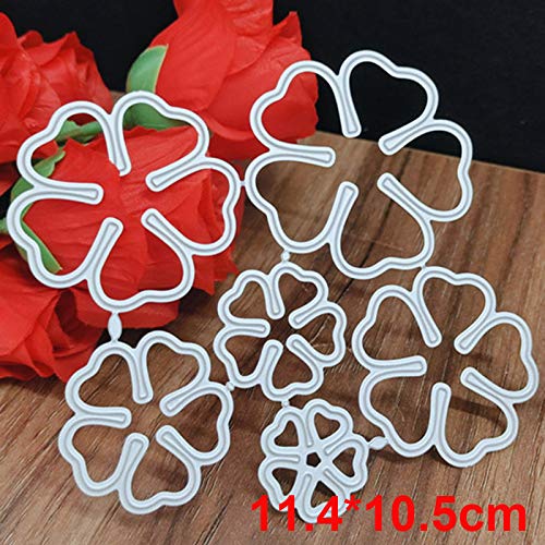 DDeehs 6pcs/Set 3D Rose Flower Metal Die Cuts,Wedding Flower Leaf Leaves Cutting Dies Cut Stencils for DIY Scrapbooking Album Decorative Embossing Paper Dies for Card Making - Image 3