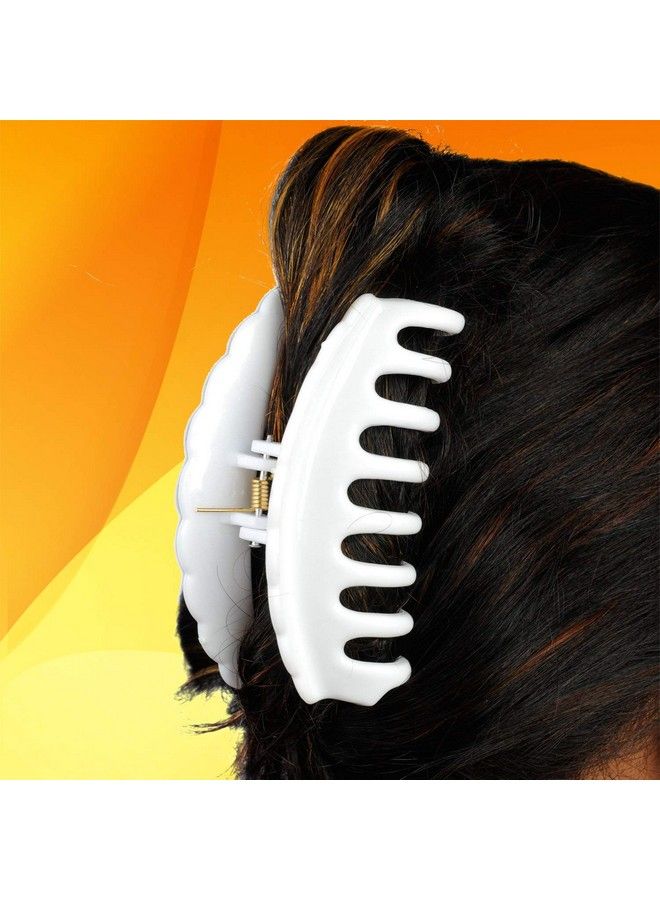 BIRDWARE Big Size Black White Acrylic No Slip Tight Grip Hair Clip Xl Jumbo Big Hair Clutcher For Women And Girls Pack Of 3 - Image 5