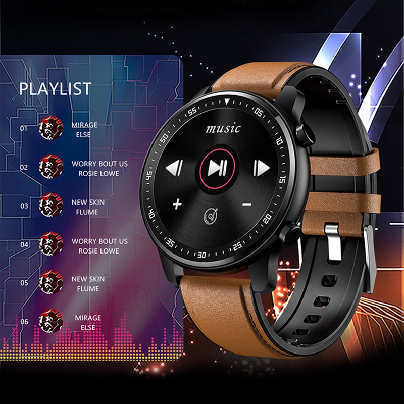 MT1 Smart Watch Fitness Tracker Smart Bracelet Sport Band Music Control App Message Reminder BT Call Heart Rate Blood Pressure Sleep Monitoring Recording Color Touch Screen Message Push - Image 3