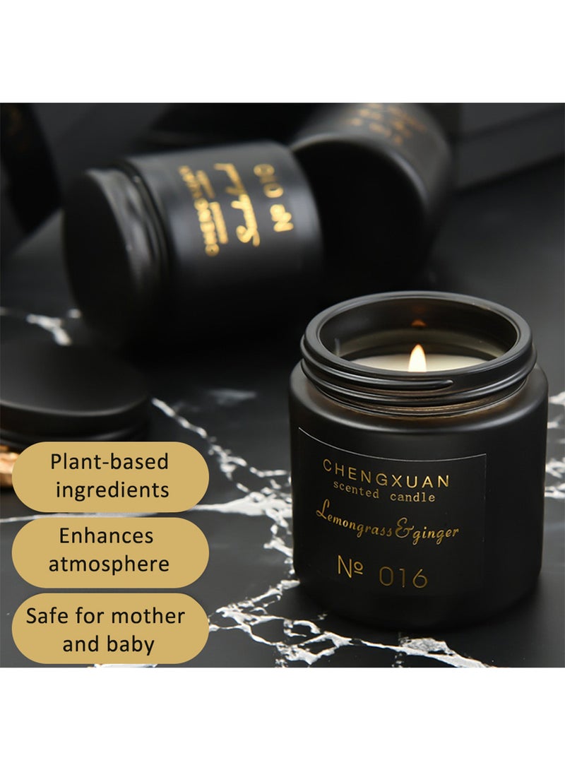 CHENGXUAN Scented Candle, Long-Lasting Natural Aromatherapy Fragrance Air Freshener Soy Wax Candle for Women 80g (Lavender)  - Image 3