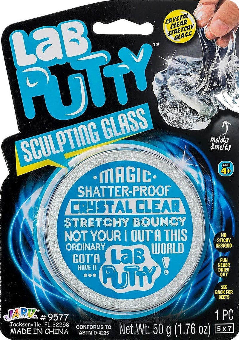 Ja-Ru JA-RU Lab Putty (1 Pack) Crystal Clear Glass Putty. Best Smart Stress Putty with Tin  Sensory & Bouncing Toy Favors. 9577-1A - Image 4