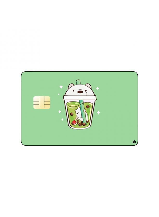 RKN PRINTED BANK CARD STICKER Animation Ice Bear From We Bare Bears By Cartoon Network - Image 2