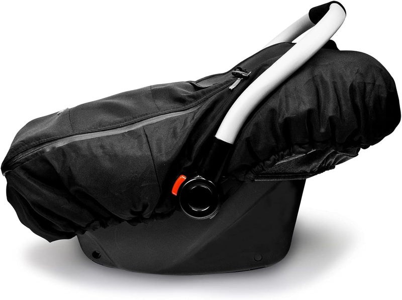 Vaxaape Baby Car Seat CoverCar Seat Covers for BabiesWinter ProtectorUniversal Winter Car Seat Cover for Infant Boys GirlsWarm and CozyCar Seat Covers for Infant Car SeatBlack - Image 2