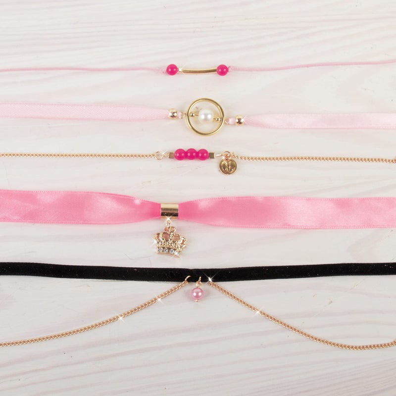 ميك إت ريل مجموعة حلي وقلادات رقبة يمكن صنعها ذاتياً مكونة من 7 قطع - Image 4