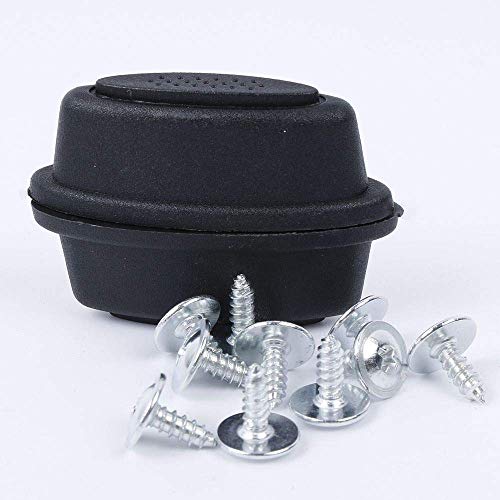 ICYANG Universal Luggage Feet Replacement Kit, 5 Pairs Bottom Side Stand Feet with 40 Screws, Black Plastic Stud Foot Kit for Luggage Suitcase - Image 5