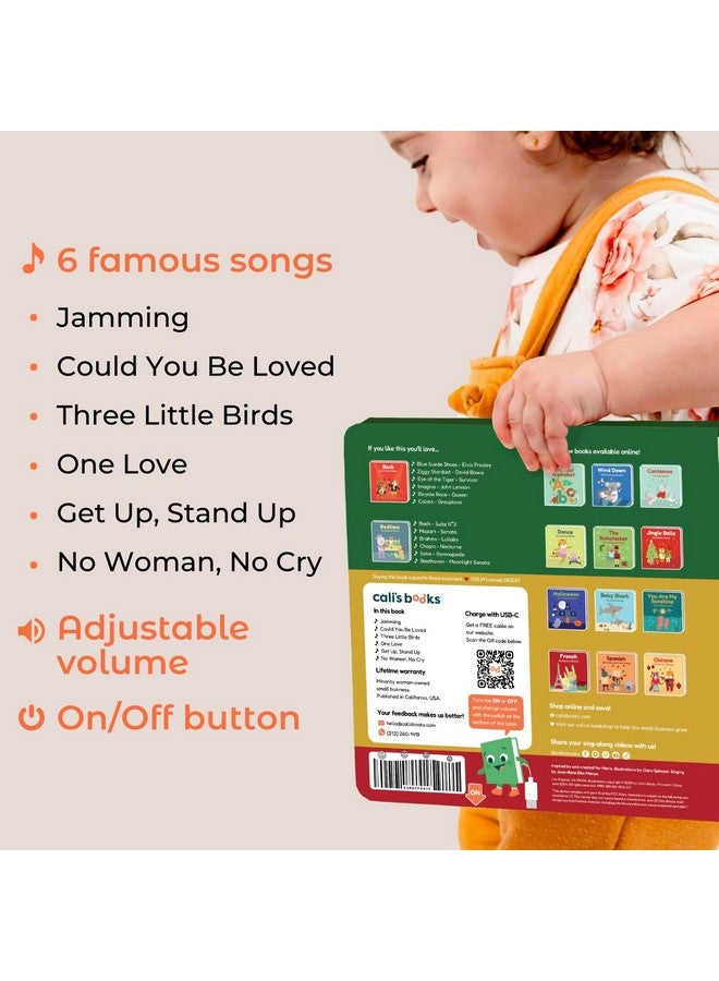 Cali's Books Cali's Books Reggae Musical Book for Toddlers 1-3 with Favorite Bob Marley Songs. Sound Book for Toddlers 1-3 for Kids  - Image 5