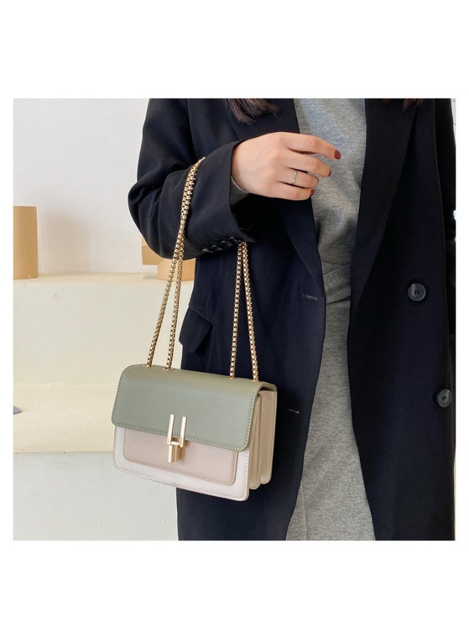 Elegant Mini Turnlock Crossbody Bag for Women - Chic Faux Leather Shoulder Purse with Adjustable Chain Strap, Perfect for Office, Evening Events & Travel - Image 3