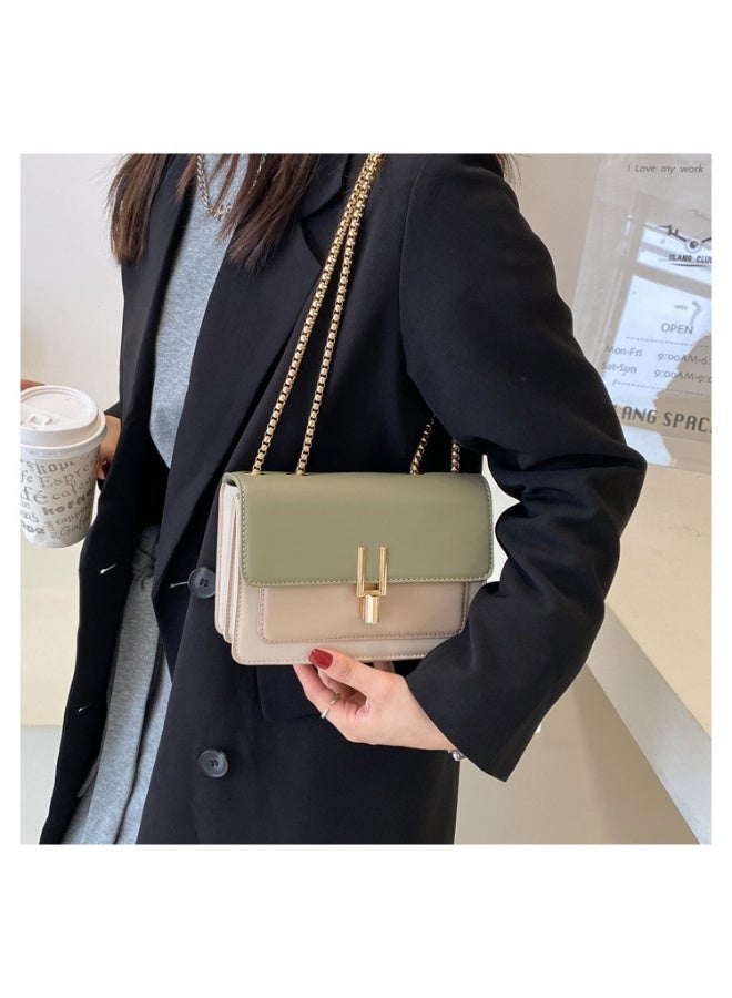 Elegant Mini Turnlock Crossbody Bag for Women - Chic Faux Leather Shoulder Purse with Adjustable Chain Strap, Perfect for Office, Evening Events & Travel - Image 4
