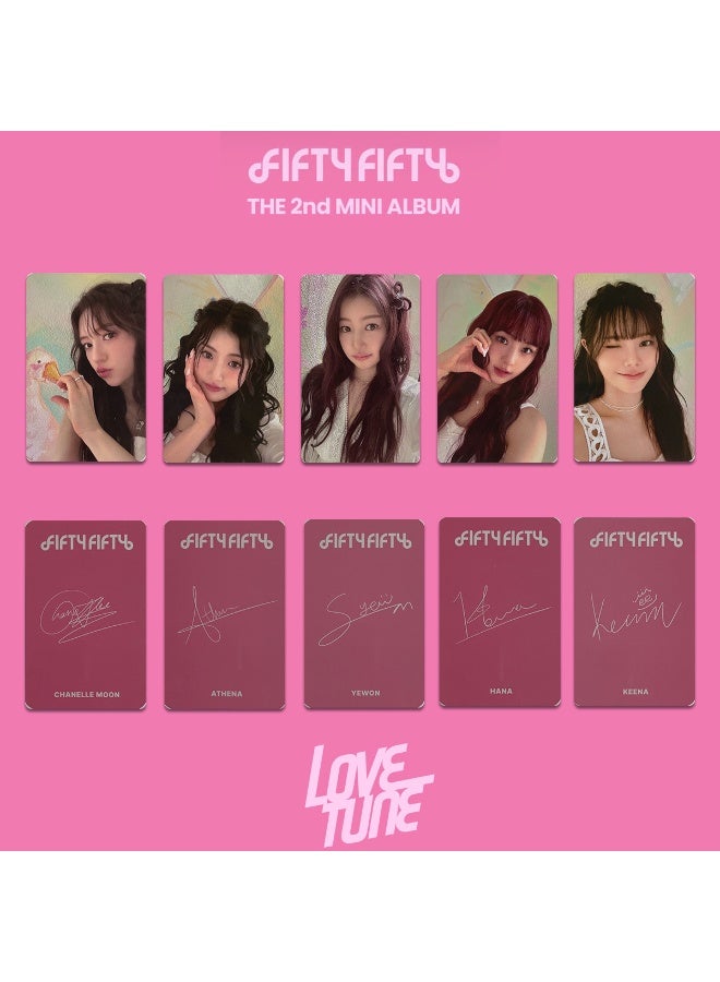 NIBEMINENT 5 Pcs Kpop FIFTY FIFTY Love Tune Lomo Cards Card For Fans Collection Gifts - Image 1