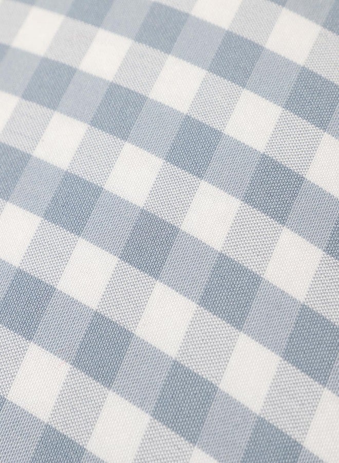 vctops أغطية وسائد مزخرفة بنقشة مربعات الجاموس الأزرق من vctops، مقاس 12 × 20 بوصة، غطاء وسادة قطنية بنقشة مربعات ريفية، مناسب للأريكة وغرفة النوم (نقشة مربعات زرقاء، 12 × 20 بوصة). - Image 3