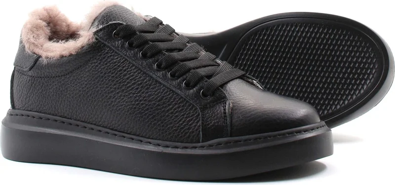 Fast Step Leather Fur Women's Casual Shoes 160Kza950