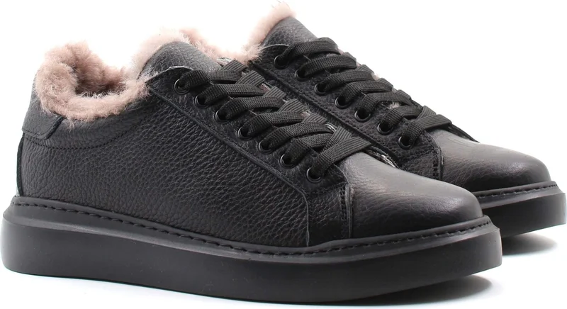 Fast Step Leather Fur Women's Casual Shoes 160Kza950