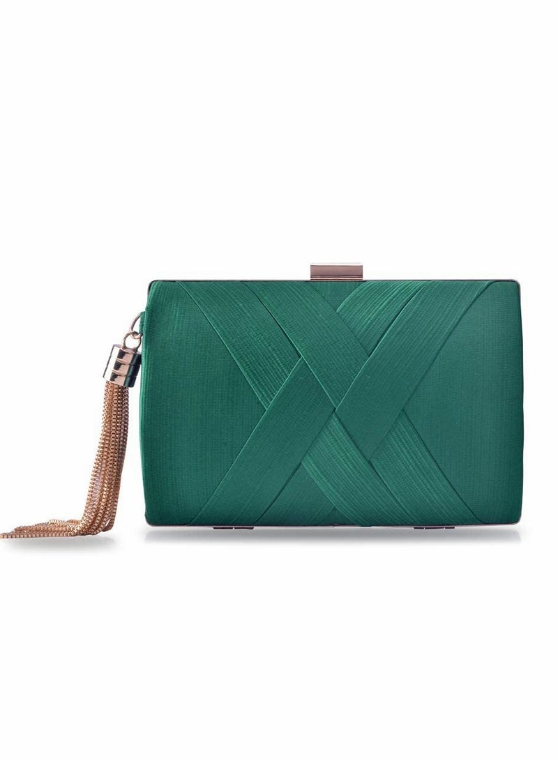 Zikra Womens Evening Clutch Bag Designer Evening Handbag, Lady Party Clutch Purse - Image 3