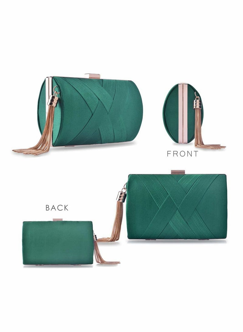 Zikra Womens Evening Clutch Bag Designer Evening Handbag, Lady Party Clutch Purse - Image 5