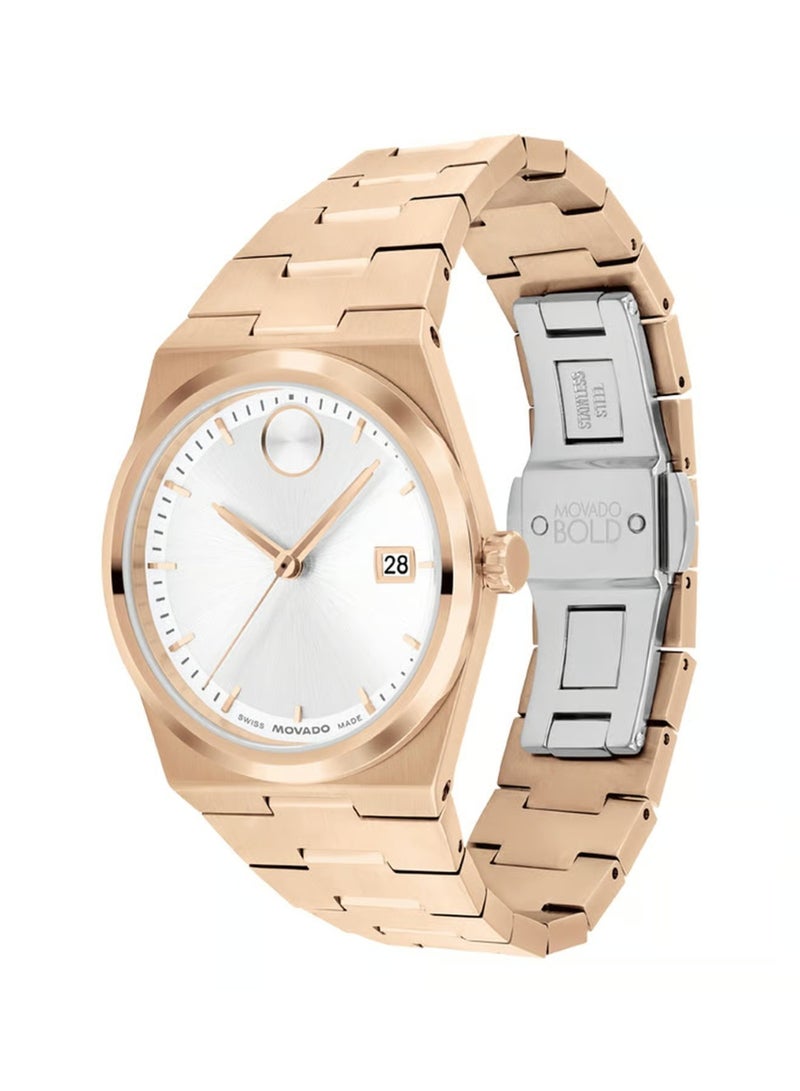 Movado Bold Quest Swiss Qtz White Round Dial Women's Watch - 3601188 - Image 2