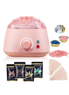 Joyeworld Warmer waxer Brazilian waxer kit with 4 packs of hard wax beads and tools, professional waxer for face, legs, underarms and bikini hair removal  - Image 1
