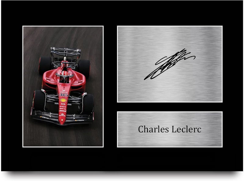 EMODA Charles Leclerc A4 Printed Autograph Picture – Formula 1 Racing Fan Gift, F1 Memorabilia, Unframed Poster, Bedroom, Office, Living Room Wall Decor, (20×30 cm) - Image 1