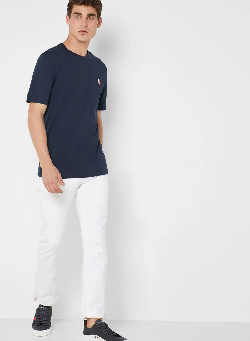 TOMMY HILFIGER Chest Iconic  Crew Neck T-Shirt