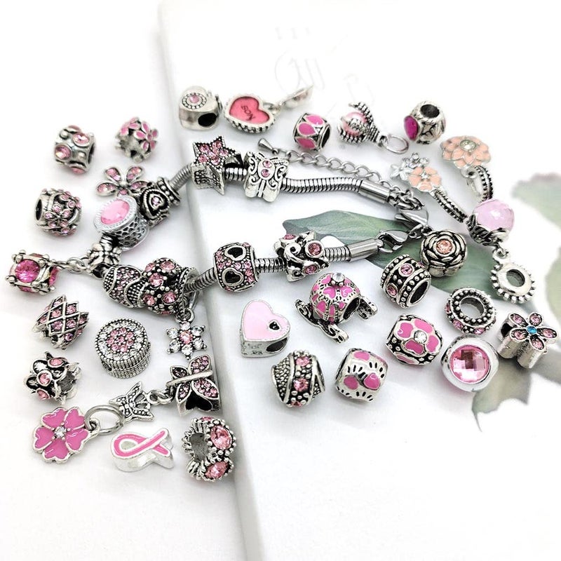 YIQIFLY 40pcs Jewelry Making Charms Rhinesotone Beads Assorted Colors and Styles Randomly (01) - Image 4