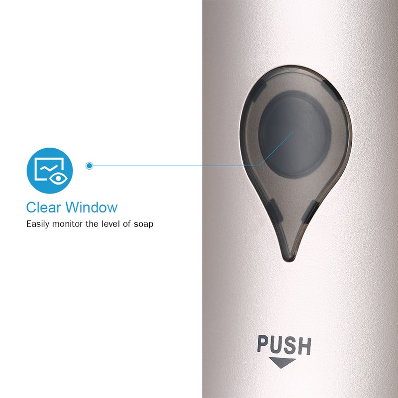 Manual Soap Dispenser 300ml/ 10.2oz Wall Mounted Liquid Shampoo Box Shower Gel Hand Soap Dispensers for Kitchen Bathroom Home Hotel(Drilling or Adhesive) - Image 2