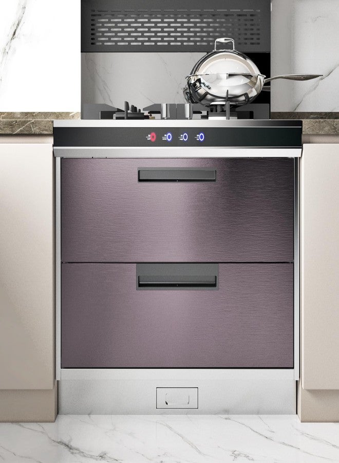 Wallercity Gradient Purple Stainless Steel Contact Paper for Kitchen Backsplash Waterproof Fridge Vinyl Wraps Metal Brushed Wallpaper for Dishwasher Metallic Wall Paper for Appliances 15.8''x78.7'' - Image 4