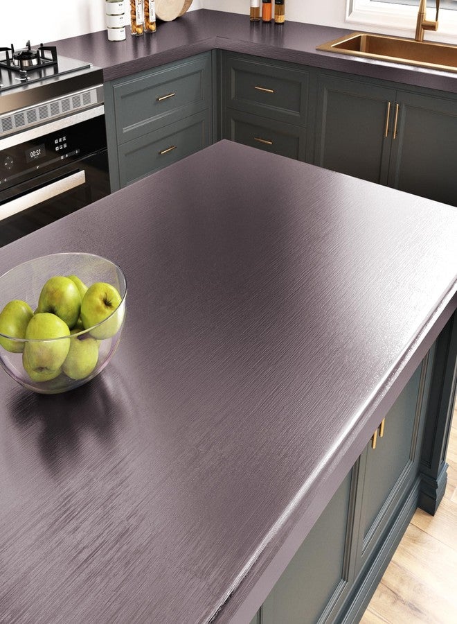 Wallercity Gradient Purple Stainless Steel Contact Paper for Kitchen Backsplash Waterproof Fridge Vinyl Wraps Metal Brushed Wallpaper for Dishwasher Metallic Wall Paper for Appliances 15.8''x78.7'' - Image 3