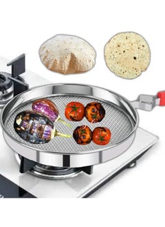 Accessorize Kingdom Phulka Grill for Gas Stove, Grill Tawa Jali for Kitchen, Cooking Stainless Steel Papad Jali, Mesh Brinjal Roaster, Roti Grill Basket, Pulka Pan Roaster Grill for Gas  - Image 2