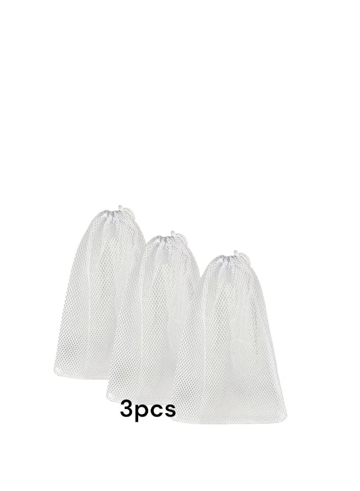 3Pcs Mesh Laundry Bags Reusable Mesh Laundry Bag Durable Mesh Laundry Bag for Underwear, Delicate Socks, Baby Clothes, Bra Shoes, Knitted Clothes BUKELA  - Image 1