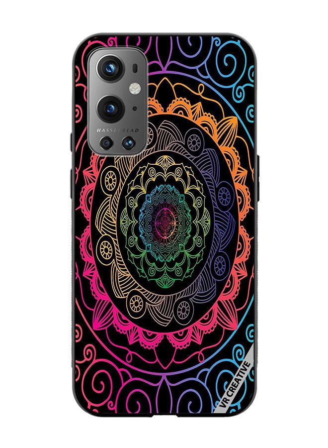 VR CREATIVE Protective Case Cover For OnePlus 9 Pro Mandala Design Multicolour - Image 1