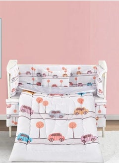 Brides Newborn tablecloth with barriers, 5 pieces - lark - white - grey  - Image 2