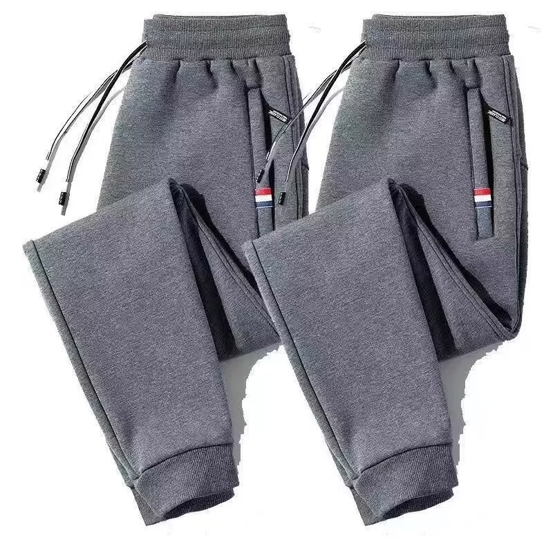 Men'S Casual Pants For , Solid Color Loose Jogger Sweatpants, Youth Plus-Size Sports Cropped Pants, Versatile Long Pants - Image 4
