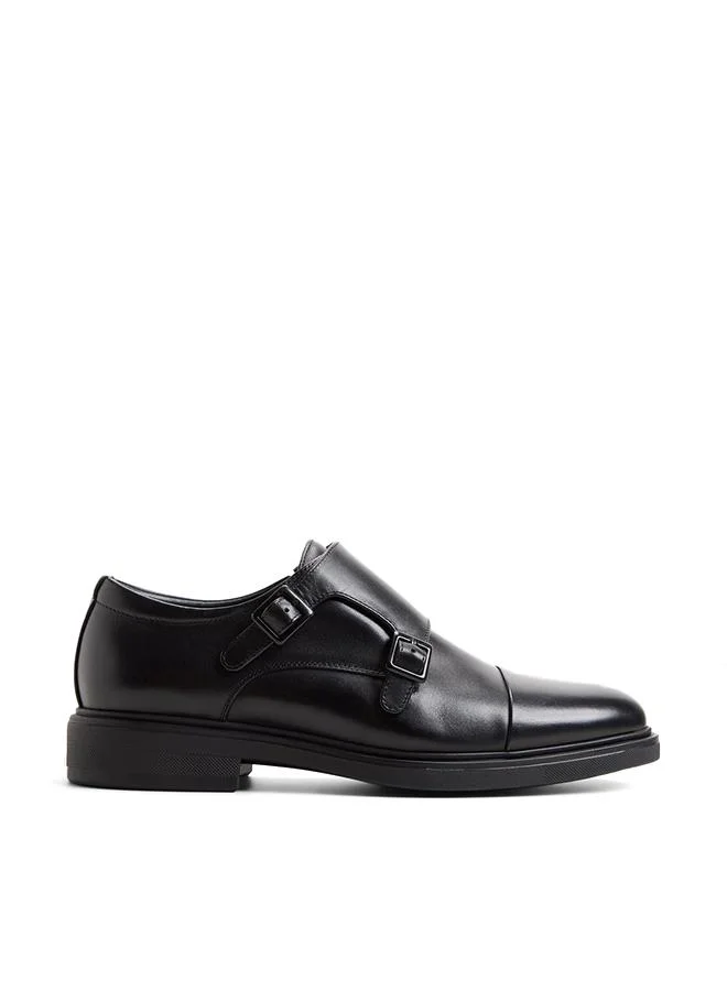 Leandro Men's Black Formal Slip on Shoes