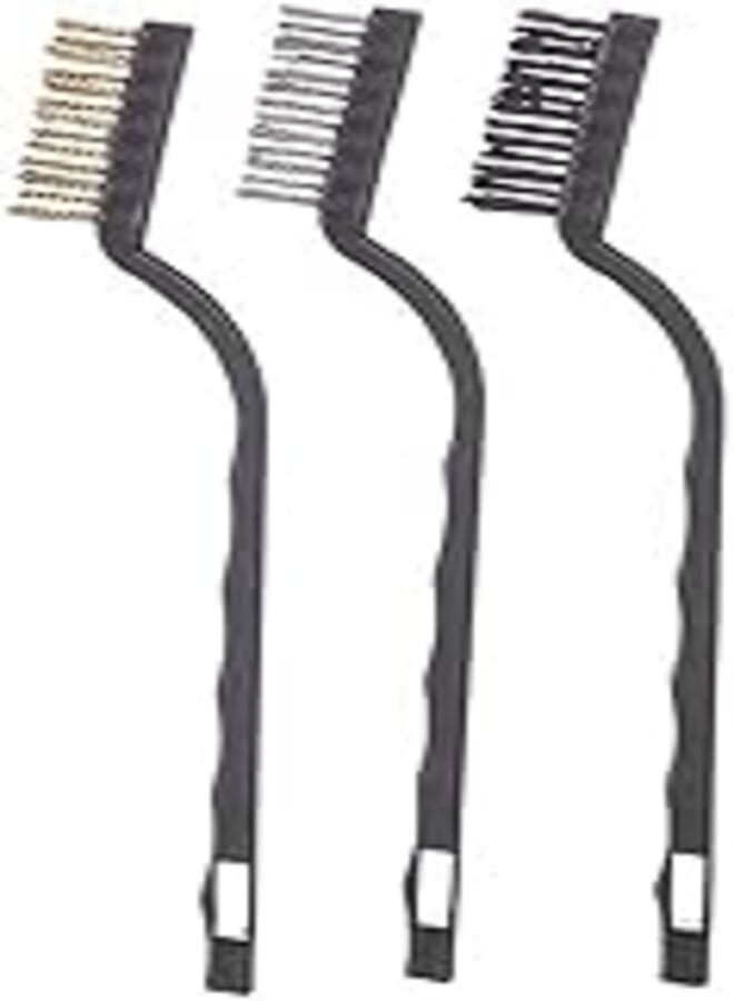 Plastic Cleaning Brush, 3 Pieces - Assorted Colors